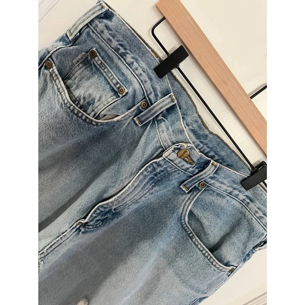 Carhartt Men’s Distressed Jeans 36x34 BV60 LVB - Picture 5 of 8